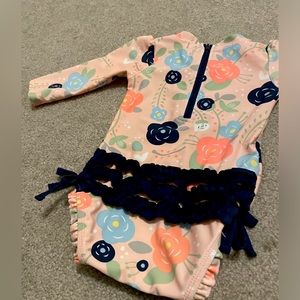 Ruffle butts swim suit rash guard